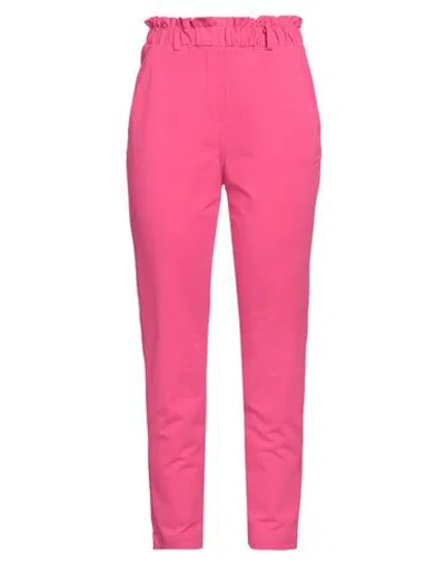 Liu •jo Woman Pants Fuchsia Size 2 Cotton, Elastane