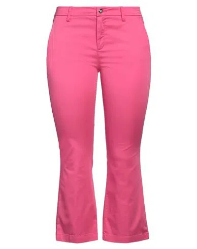 Liu •jo Woman Pants Fuchsia Size 30 Cotton, Elastane In Pink