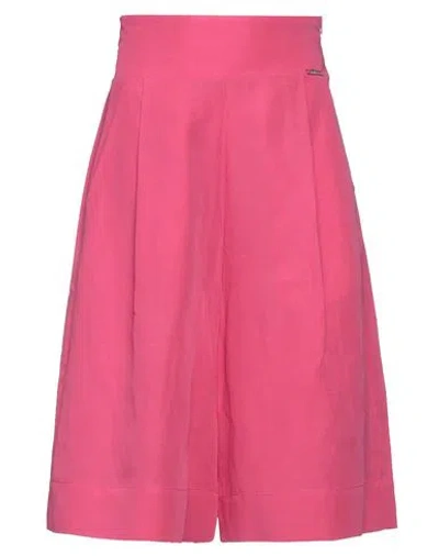 Liu •jo Woman Pants Fuchsia Size 6 Lyocell, Linen In Pink