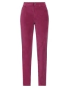 Liu •jo Woman Pants Garnet Size 24 Cotton, Elastane In Red