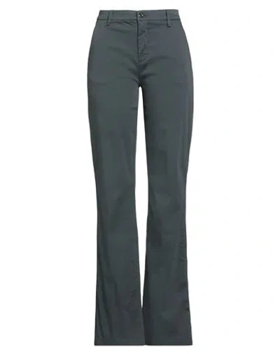 Liu •jo Woman Pants Grey Size 28 Cotton, Elastane In Gray