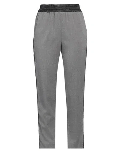 Liu •jo Woman Pants Grey Size 6 Polyester, Viscose, Elastane, Polyurethane Resin