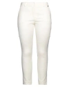 Liu •jo Woman Pants Ivory Size 10 Cotton, Polyamide, Elastane In White