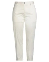 Liu •jo Woman Pants Ivory Size 16 Cotton, Elastane In White