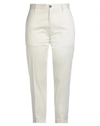 Liu •jo Woman Pants Ivory Size 16 Cotton, Elastane In White