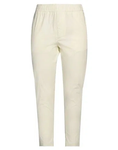 Liu •jo Woman Pants Ivory Size 16 Cotton, Elastane In White