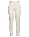 Liu •jo Woman Pants Ivory Size 28 Cotton, Elastane In White