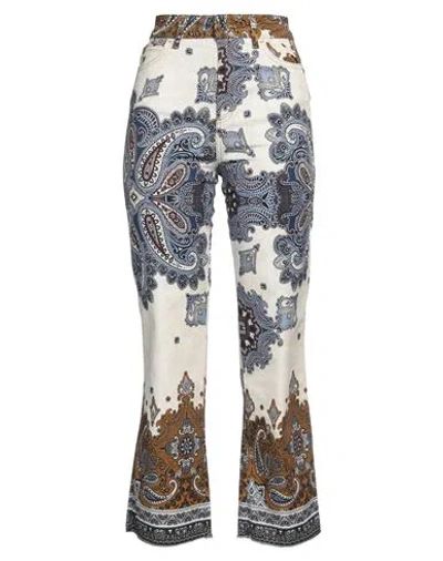 Liu •jo Woman Pants Ivory Size 28 Cotton, Elastane In White