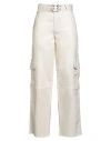 Liu •jo Woman Pants Ivory Size 31 Cotton, Polyester, Elastane In Neutral