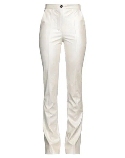 Liu •jo Woman Pants Ivory Size 4 Viscose In White