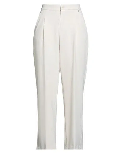 Liu •jo Woman Pants Ivory Size 8 Polyester, Elastane In White