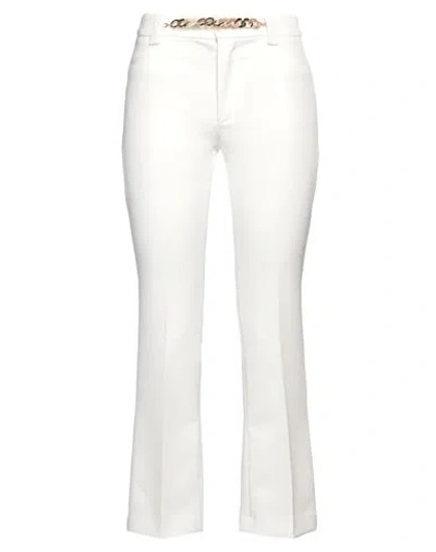 Liu •jo Woman Pants Ivory Size 8 Polyester, Elastane In White
