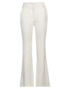 Liu •jo Woman Pants Ivory Size 8 Polyester, Elastane In White