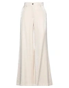 Liu •jo Woman Pants Ivory Size 8 Viscose, Polyester In Neutral