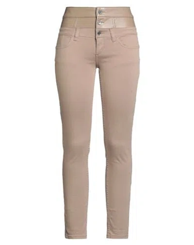 Liu •jo Woman Pants Khaki Size 28 Cotton, Elastane, Polyester