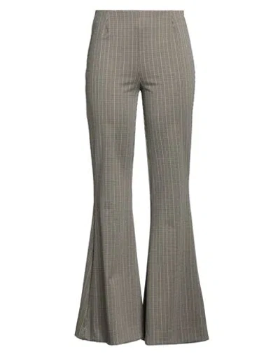 Liu •jo Woman Pants Khaki Size 6 Polyester, Polyamide, Elastane In Gray