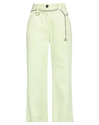 Liu •jo Woman Pants Light Green Size 27 Cotton