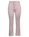 Liu •jo Woman Pants Light Pink Size 10 Viscose, Polyamide, Metallic Polyester, Elastane In Purple