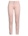 Liu •jo Woman Pants Light Pink Size 26w-28l Cotton, Polyester, Elastane