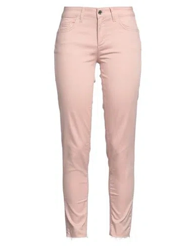 Liu •jo Woman Pants Light Pink Size 26w-28l Cotton, Polyester, Elastane