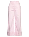 Liu •jo Woman Pants Light Pink Size 8 Cotton, Elastane In Pink