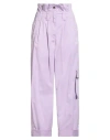 Liu •jo Woman Pants Lilac Size M Cotton, Elastane In Brown