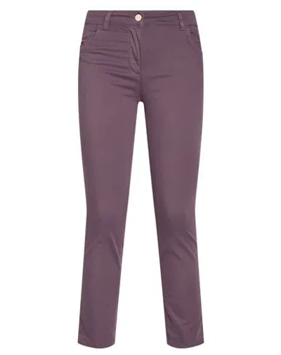 Liu •jo Woman Pants Lilac Size Xxs Cotton, Polyester, Elastane In Purple