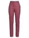 Liu •jo Woman Pants Magenta Size 6 Polyester, Viscose, Wool, Polyamide, Elastane In Pink