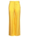 Liu •jo Woman Pants Marigold Size 10 Viscose, Linen