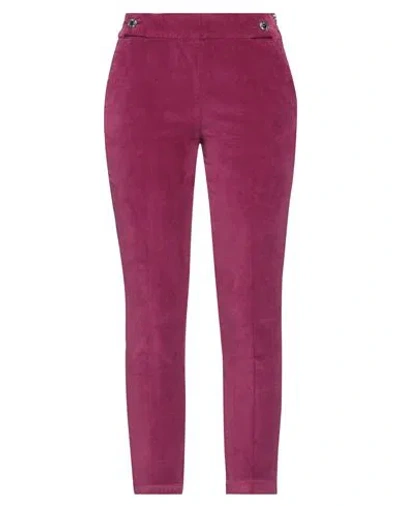 Liu •jo Woman Pants Mauve Size 29 Cotton, Elastane In Purple