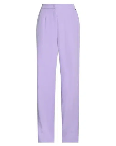 Liu •jo Woman Pants Mauve Size 8 Polyester, Elastane In Purple