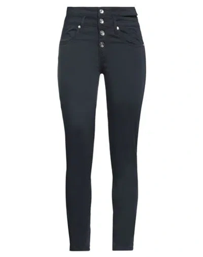 Liu •jo Woman Pants Midnight Blue Size 28 Cotton, Polyester, Elastane
