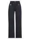 Liu •jo Woman Pants Midnight Blue Size 28 Cotton, Polyester, Elastane