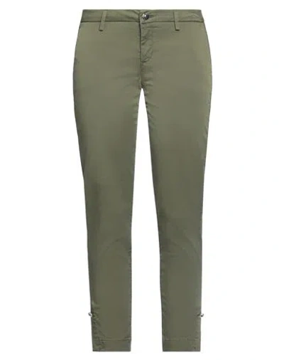 Liu •jo Woman Pants Military Green Size 28 Cotton
