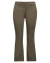 Liu •jo Woman Pants Military Green Size 31 Cotton, Elastane In Green