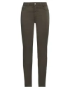 Liu •jo Woman Pants Military Green Size 28w-30l Cotton, Elastane In Green