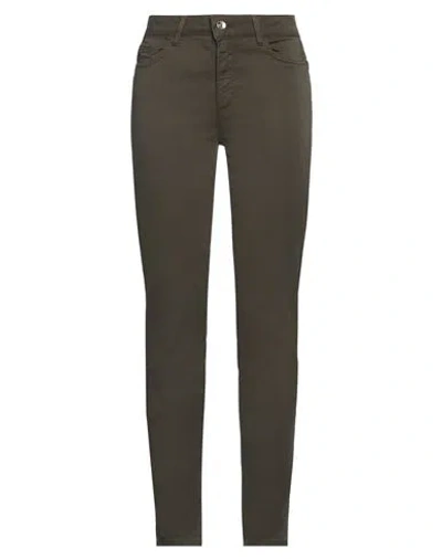 Liu •jo Woman Pants Military Green Size 28w-30l Cotton, Elastane