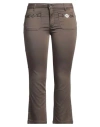 Liu •jo Mid-waist Flared Trousers In Green