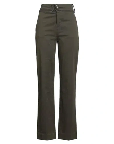 Liu •jo Woman Pants Military Green Size 6 Cotton, Elastane