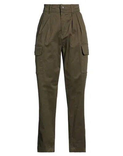 Liu •jo Woman Pants Military Green Size 6 Cotton, Elastane