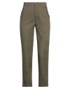Liu •jo Woman Pants Military Green Size 8 Cotton, Elastane In Green