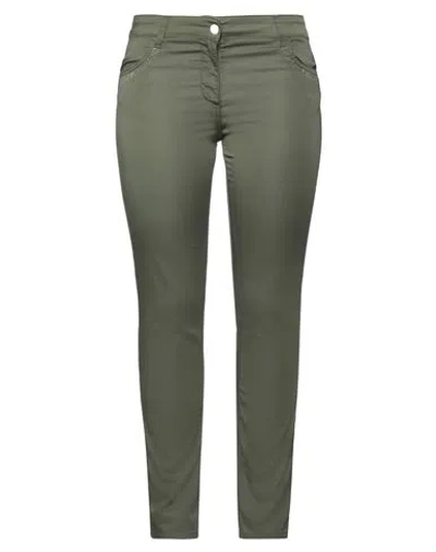 Liu •jo Woman Pants Military Green Size 28w-30l Cotton, Polyester, Elastane