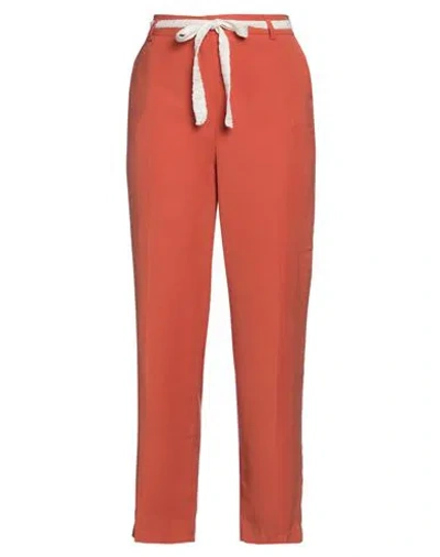 Liu •jo Woman Pants Orange Size 10 Viscose, Polyester