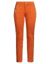 Liu •jo Woman Pants Orange Size M Cotton, Polyester, Elastane