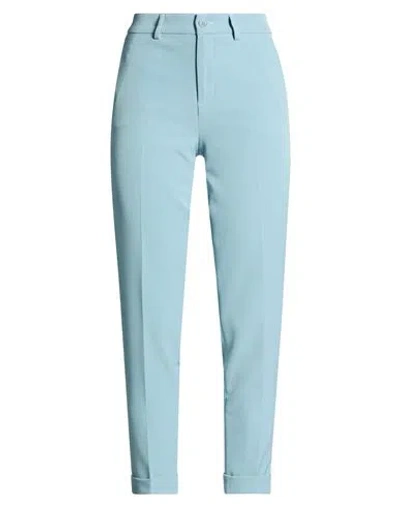 Liu •jo Woman Pants Pastel Blue Size 4 Polyester, Elastane