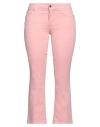 Liu •jo Woman Pants Pink Size 28 Cotton, Polyester, Elastane In Pink
