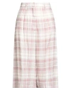 Liu •jo Woman Pants Pink Size 6 Linen In Multi