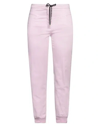 Liu •jo Woman Pants Pink Size M Cotton, Elastane