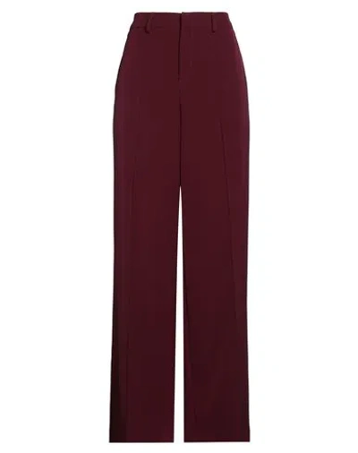 Liu •jo Woman Pants Plum Size 12 Polyester, Elastane In Burgundy