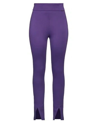 Liu •jo Woman Pants Purple Size 6 Viscose, Polyamide, Elastane